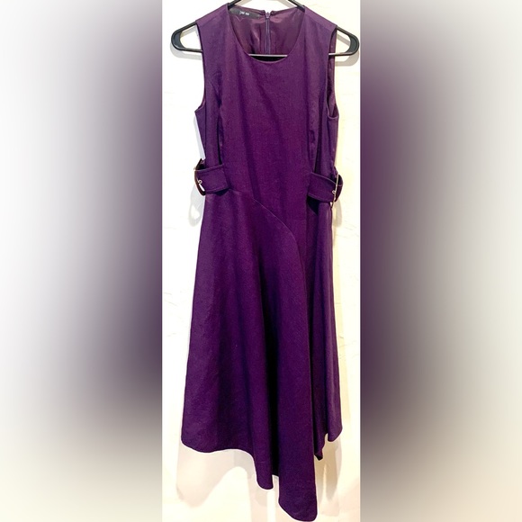 PER SE Vineyard Purple Asymmetrical Dress - Picture 2 of 7